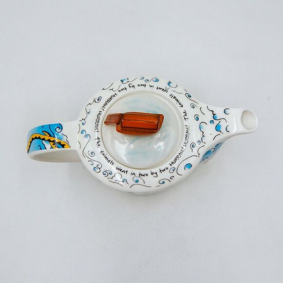 Paul Cardew Noah’s Ark Ceramic Teapot 2008 Animal Design Multicolor W/Box - Picture 5 of 11